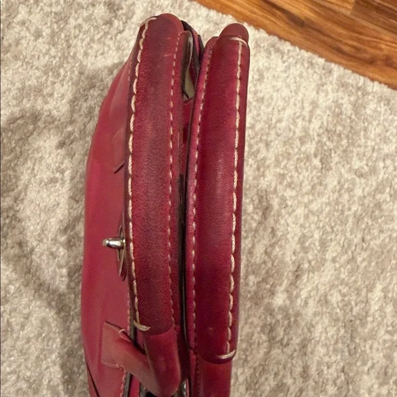 Vintage Coach  Pink Leather Tote Purse
Turnlock Satchel Shoulder Bag - Picture 5 of 16